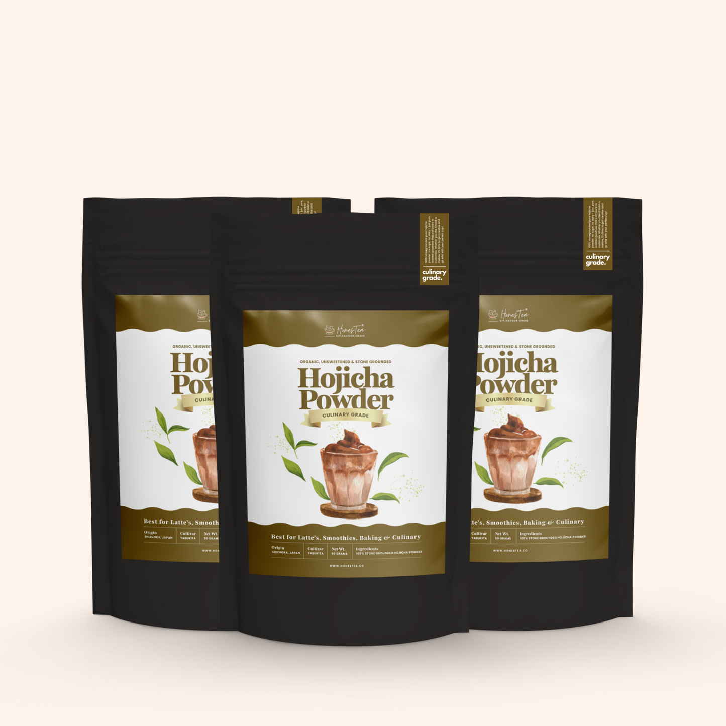 Shizuoka Roasted Hojicha 50g Pack Bundle