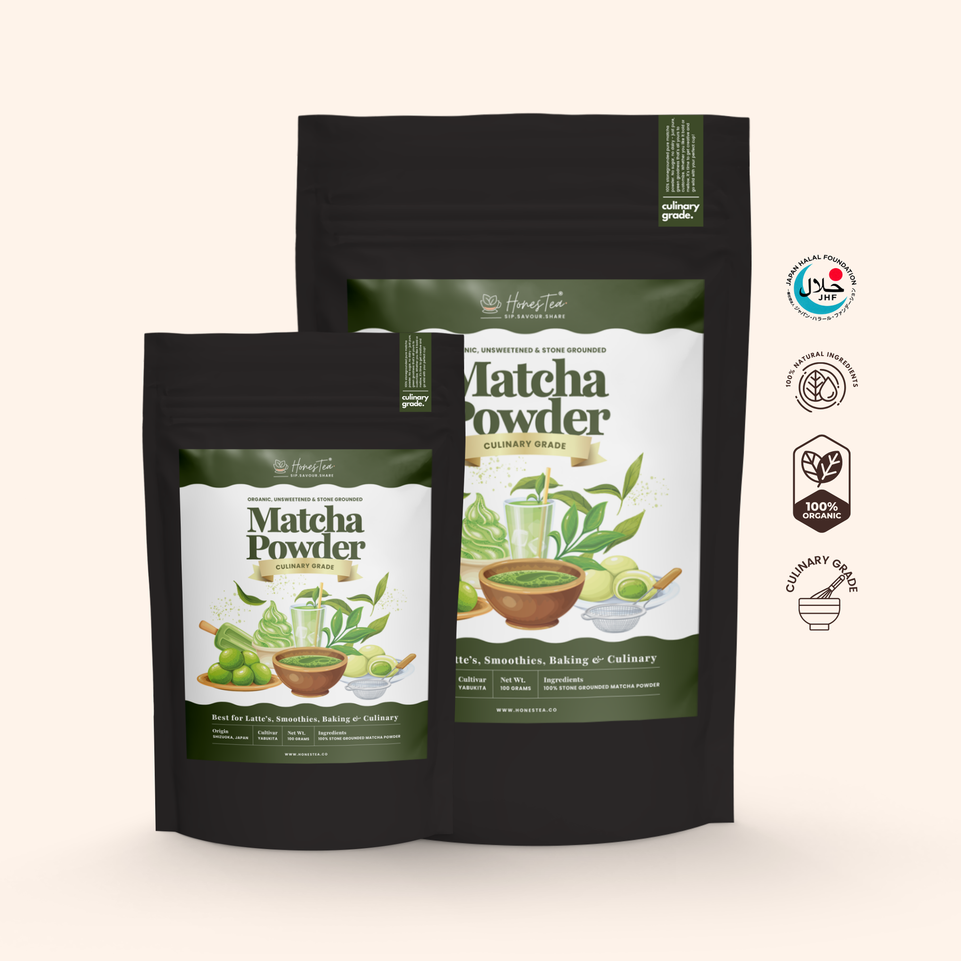 Shizuoka Culinary Matcha Powder (50g / 100g) - Honestea & Co.