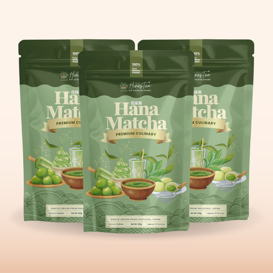 Hana Premium Culinary Matcha 100g Pack Bundle