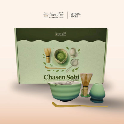 Chasen Sobi Premium 5 Piece Ceremonial Matcha Whisking Essentials