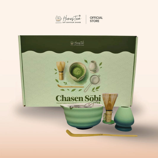 Chasen Sobi Premium 5 Piece Ceremonial Matcha Whisking Essentials