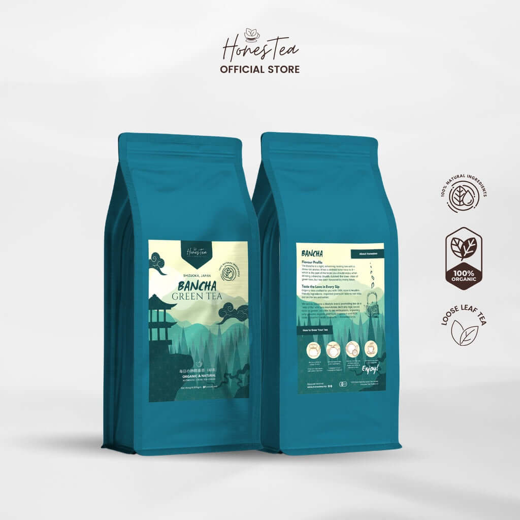 Premium Japan Bancha Green Tea (100g) - Honestea & Co.