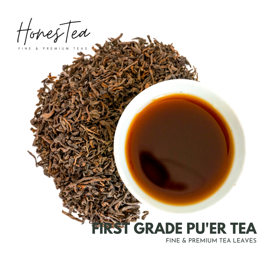 Premium & Organic First Grade Puer Tea (100g) - Honestea & Co.