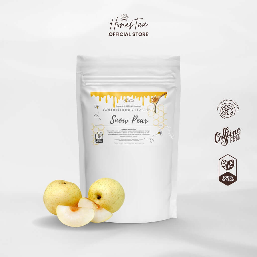 Golden Honey Snow Pear Cube Tea (12's) - Honestea & Co.