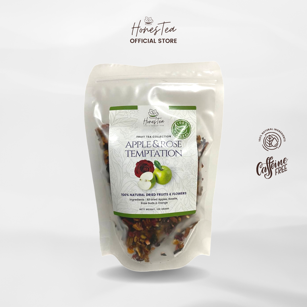 Apple & Rose Temptation Fruit Tea (100g) - Honestea & Co.