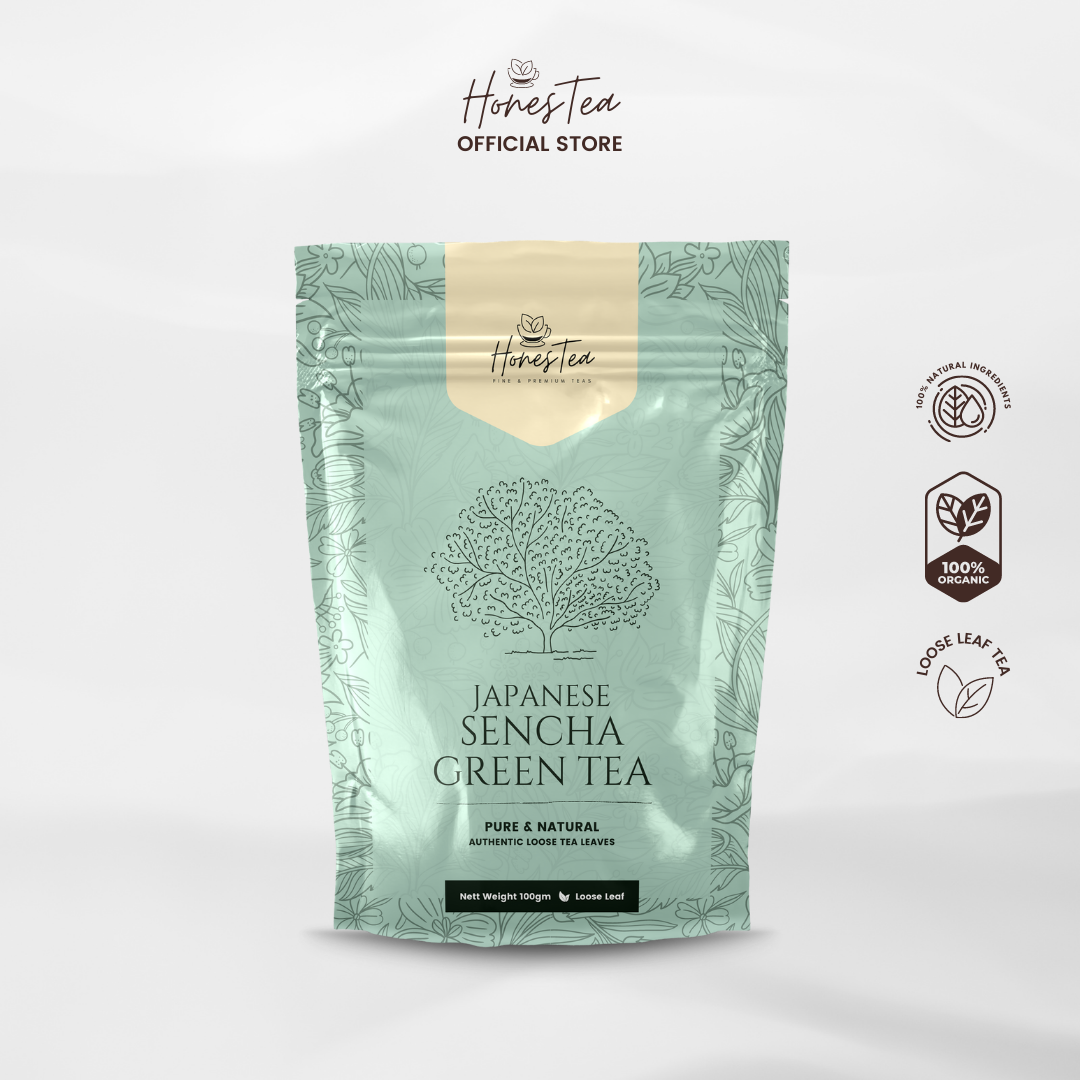 Premium & Organic Sencha Green Tea (100g) - Honestea & Co.
