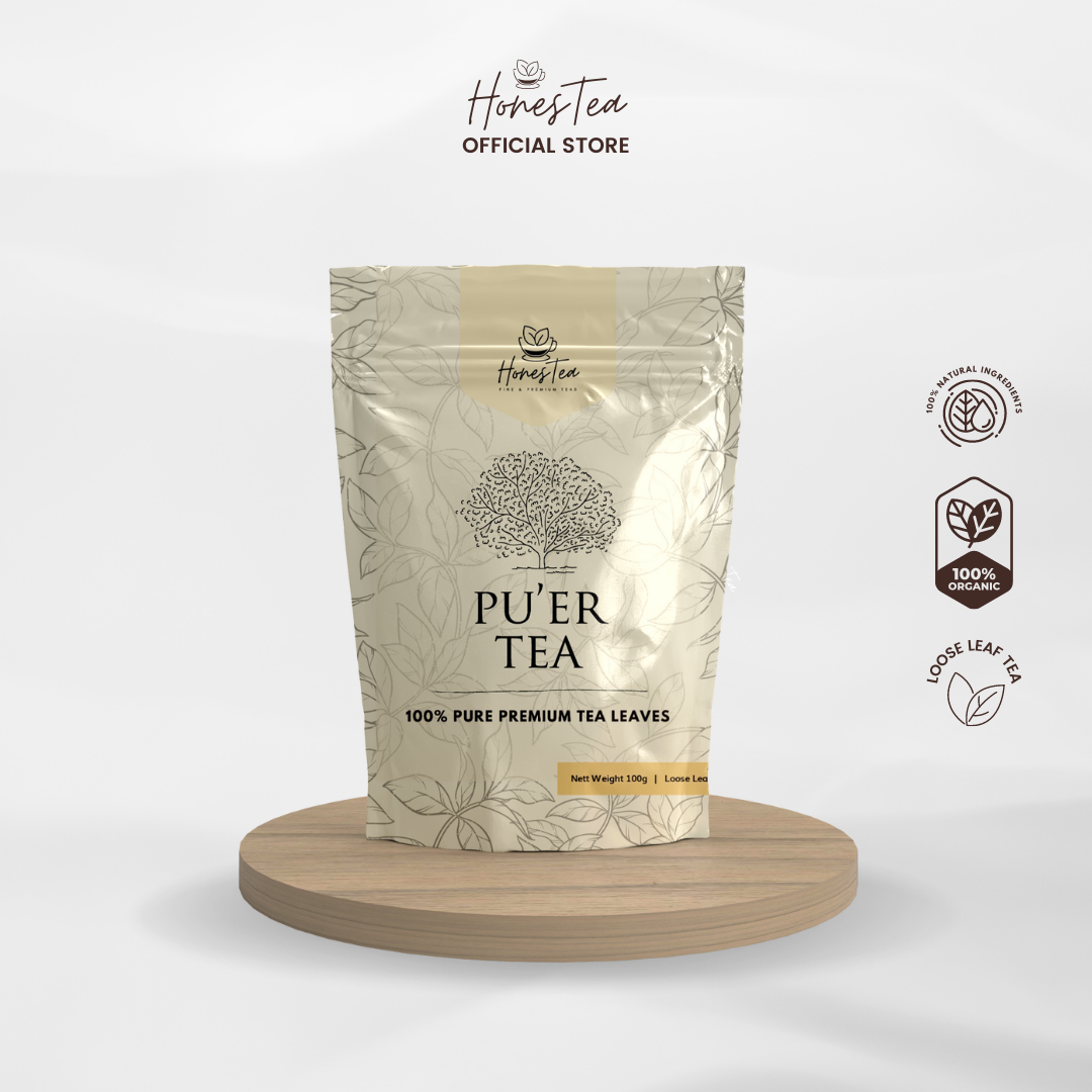 Premium & Organic First Grade Puer Tea (100g) - Honestea & Co.