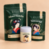 The Mitsu Matcha Collection trio: Akari, Satsuma and Yawaragi matcha