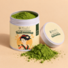 Open Honestea Satsuma matcha tin with ceremonial matcha powder, from Kagoshima, Japan